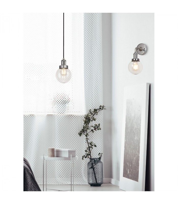 Irondequoit 20cm Ceiling Pendant E27 IP65 Exterior Titanium Silver Polished Chrome-4