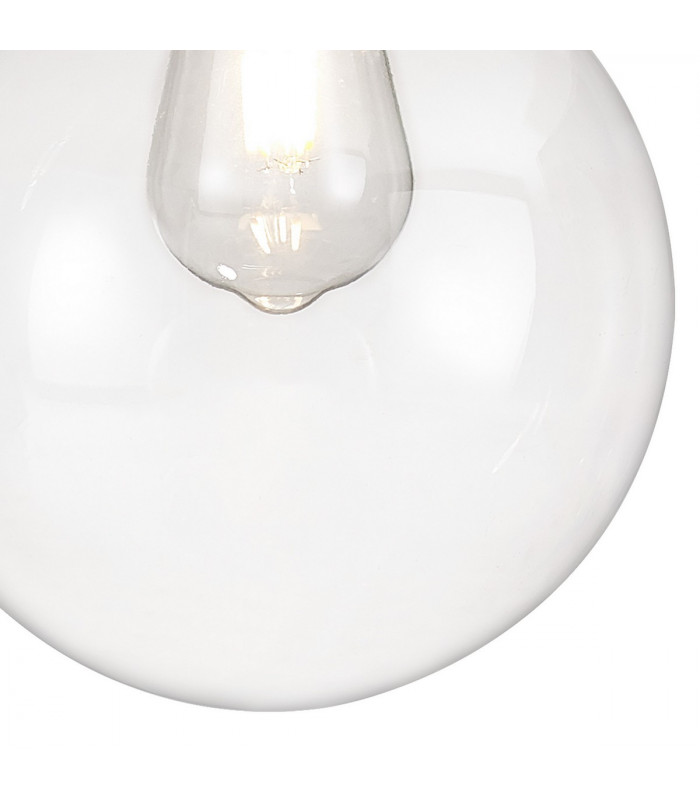 Irondequoit 20cm Ceiling Pendant E27 IP65 Exterior Titanium Silver Polished Chrome-9