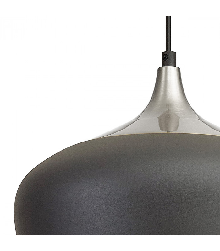 Harpersfield 32cm Ceiling Pendant E27 Anthracite Satin Nickel-6