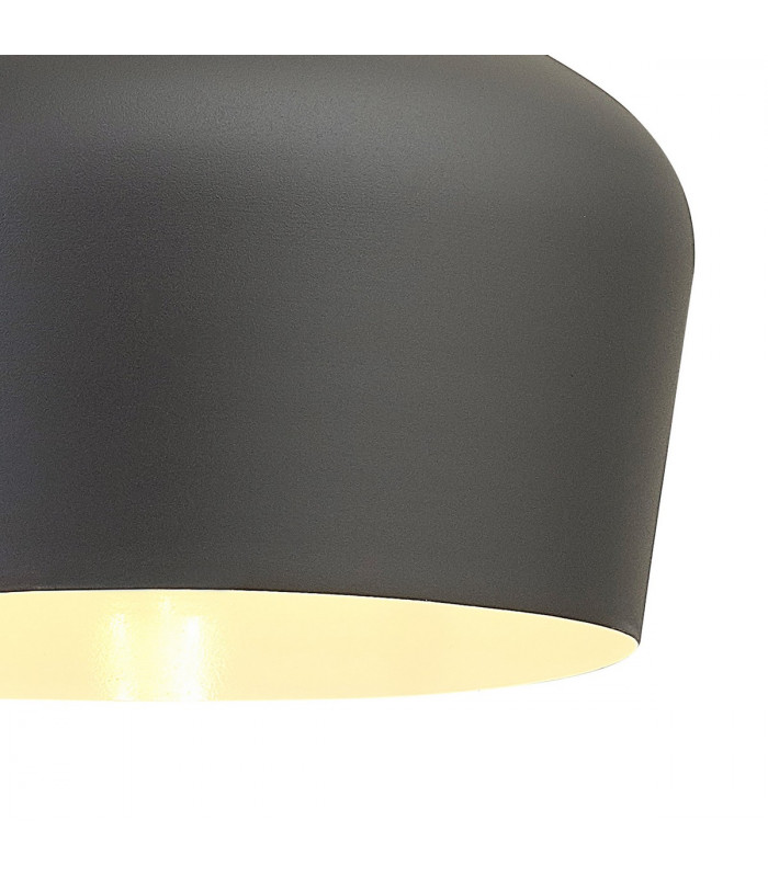 Harpersfield 32cm Ceiling Pendant E27 Anthracite Satin Nickel-7
