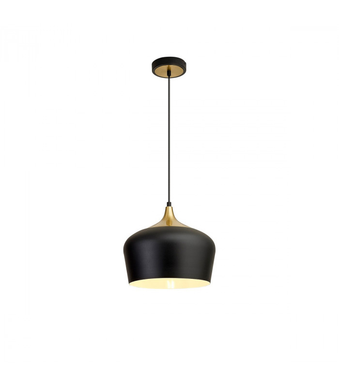 Harpersfield 32cm Ceiling Pendant E27 Black Gold-1