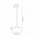 Harpersfield 32cm Ceiling Pendant E27 Black Gold-2