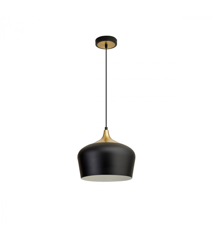 Harpersfield 32cm Ceiling Pendant E27 Black Gold-4
