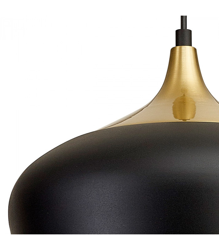 Harpersfield 32cm Ceiling Pendant E27 Black Gold-6
