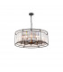 Guilford Ceiling Pendant 10 Light E14 Satin Black Clear-1