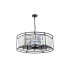 Guilford Ceiling Pendant 10 Light E14 Satin Black Clear-4