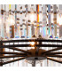 Guilford Ceiling Pendant 10 Light E14 Satin Black Clear-7
