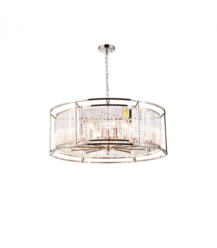 Guilford Ceiling Pendant 10 Light E14 Polished Nickel Clear-1