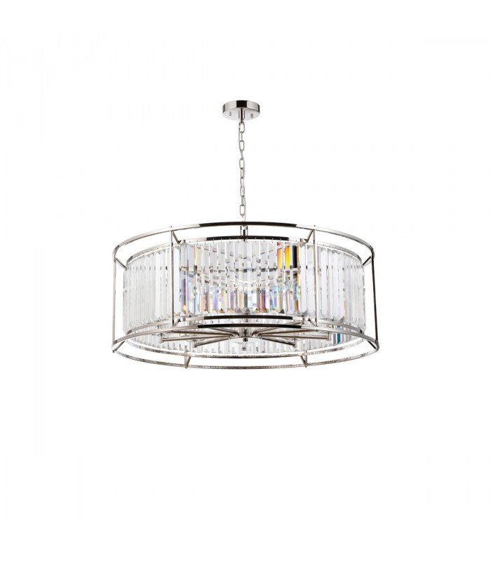 Guilford Ceiling Pendant 10 Light E14 Polished Nickel Clear-4