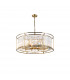 Guilford Ceiling Pendant 10 Light E14 Antique Brass Clear-1