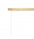 Marshall Linear Ceiling Pendant 9 Light G9 Satin Gold Opal Glass-7