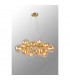 Marshall Circular Ceiling Pendant 16 Light G9 Satin Gold Amber Plated Glass-3
