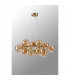 Marshall Circular Ceiling Pendant 16 Light G9 Satin Gold Amber Plated Glass-8