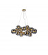 Marshall Circular Ceiling Pendant 16 Light G9 Satin Gold Chrome Plated Glass-1