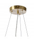Marshall Circular Ceiling Pendant 16 Light G9 Satin Gold Chrome Plated Glass-5