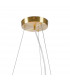 Marshall Circular Ceiling Pendant 16 Light G9 Satin Gold Opal Glass-5