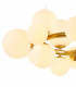 Marshall Circular Ceiling Pendant 16 Light G9 Satin Gold Opal Glass-6