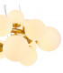 Marshall Circular Ceiling Pendant 16 Light G9 Satin Gold Opal Glass-7