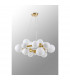 Marshall Circular Ceiling Pendant 16 Light G9 Satin Gold Opal Glass-8