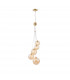 Marshall Ceiling Pendant 5 Light G9 Satin Gold Amber Plated Glass-1