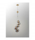 Marshall Ceiling Pendant 5 Light G9 Satin Gold Chrome Plated Glass-3
