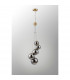 Marshall Ceiling Pendant 5 Light G9 Satin Gold Chrome Plated Glass-8