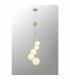 Marshall Ceiling Pendant 5 Light G9 Satin Gold Opal Glass-3