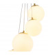 Marshall Ceiling Pendant 5 Light G9 Satin Gold Opal Glass-7