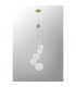 Marshall Ceiling Pendant 5 Light G9 Satin Gold Opal Glass-8