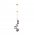 Marshall Ceiling Pendant 5 Light G9 Satin Gold Smoke Plated Glass-1