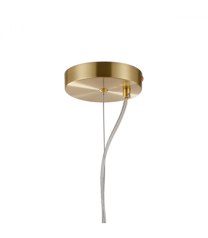 Marshall Ceiling Pendant 5 Light G9 Satin Gold Smoke Plated Glass-5