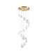 Marshall Ceiling Pendant 16 Light G9 Satin Gold Opal Glass-4