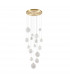 Marshall Ceiling Pendant 16 Light G9 Satin Gold Opal Glass-6
