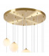 Marshall Ceiling Pendant 16 Light G9 Satin Gold Opal Glass-7