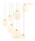 Marshall Ceiling Pendant 16 Light G9 Satin Gold Opal Glass-8