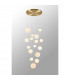 Marshall Ceiling Pendant 16 Light G9 Satin Gold Opal Glass-10