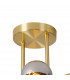 Marshall Semi Flush Ceiling Lamp 6 Light G9 Satin Gold Chrome Plated Glass-5