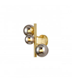 Marshall Wall Lamp 3 Light G9 Satin Gold Chrome Plated Glass-1