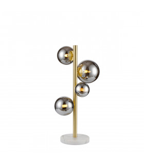 Marshall Table Lamp 4 Light G9 Satin Gold Chrome Plated Glass-1