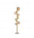 Marshall Floor Lamp 11 Light G9 Satin Gold Amber Plated Glass-1