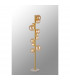 Marshall Floor Lamp 11 Light G9 Satin Gold Amber Plated Glass-3