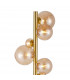 Marshall Floor Lamp 11 Light G9 Satin Gold Amber Plated Glass-6