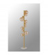 Marshall Floor Lamp 11 Light G9 Satin Gold Amber Plated Glass-8
