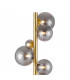 Marshall Floor Lamp 11 Light G9 Satin Gold Smoke Plated Glass-6