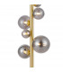 Marshall Floor Lamp 11 Light G9 Satin Gold Smoke Plated Glass-7