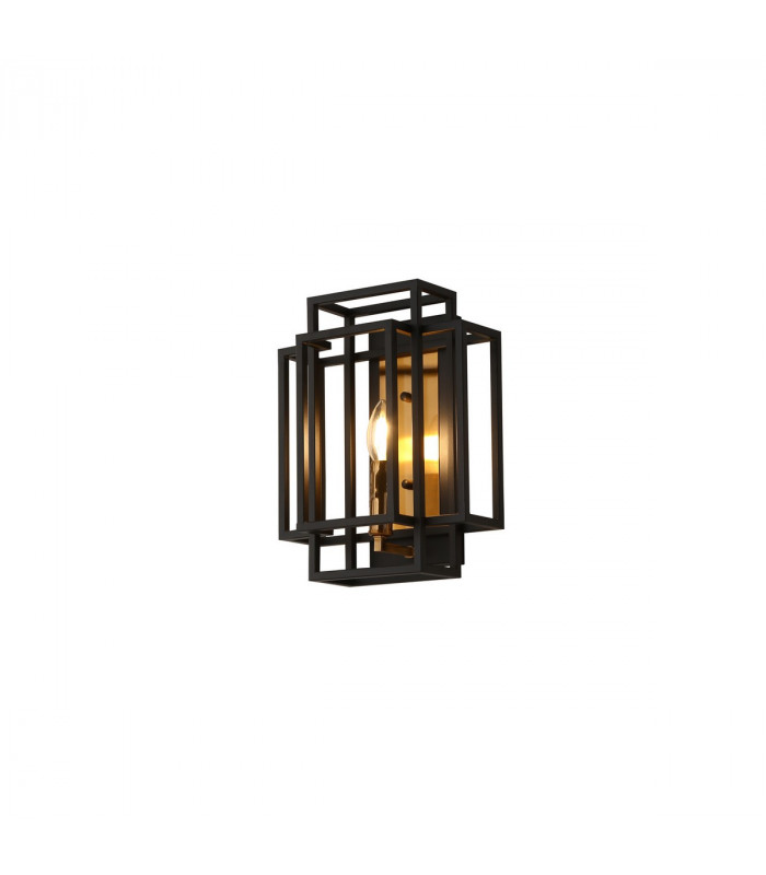 Delaware Wall Lamp E14 Black Gold-1