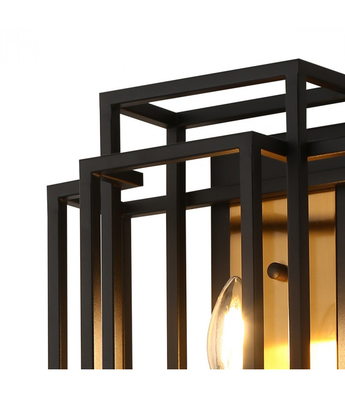 Delaware Wall Lamp E14 Black Gold-5