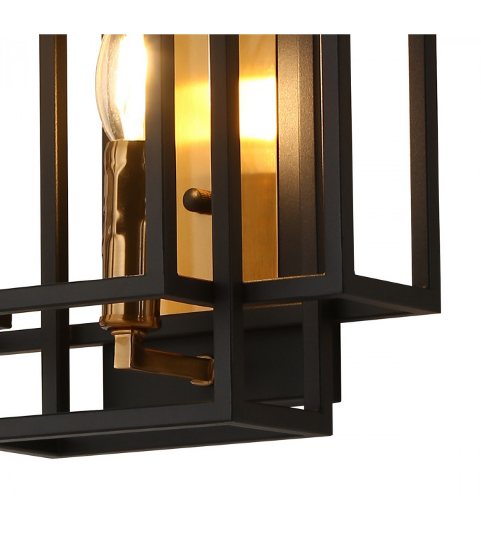 Delaware Wall Lamp E14 Black Gold-6