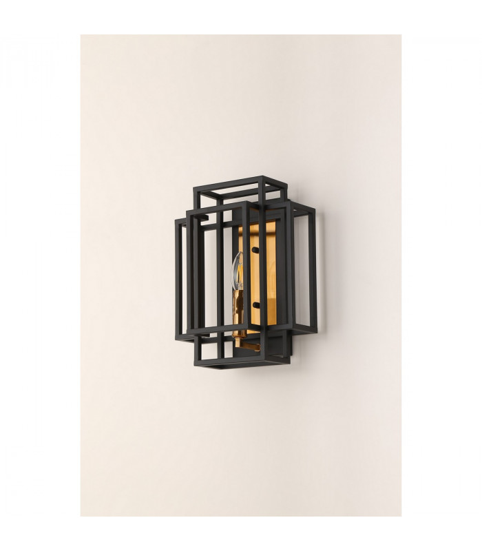 Delaware Wall Lamp E14 Black Gold-7
