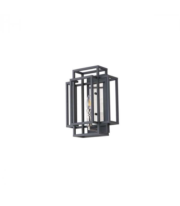 Delaware Wall Lamp E14 Anthracite Satin Nickel-4